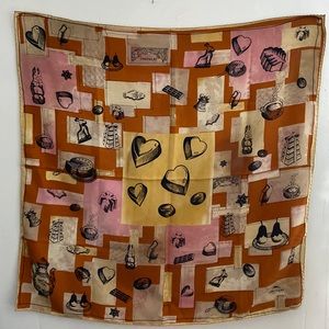 Authentic longchamp 100% silk scarf